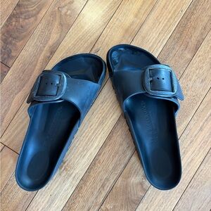 Black Birkenstock Madrid Eva big buckle